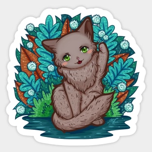 Kitty Final Boss Illustration Sticker